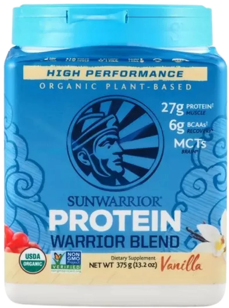 Sunwarrior Protein Warrior Blend | with Pea, Hemp & Goji Berry [375 Γραμμάρια] Βανίλια