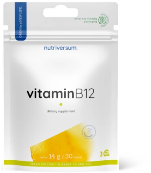Nutriversum Vitamin B12 250 mcg | Cyancobalamin [30 Ταμπλέτες]