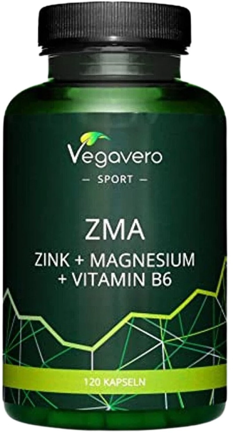 Vegavero ZMA | Zinc + Magnesium + Vitamin B6 [120 Κάψουλες]