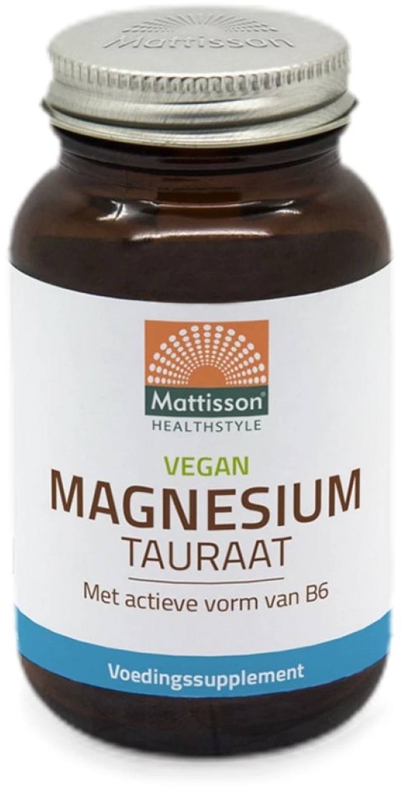 Mattisson Healthstyle Magnesium Taurate 60 mg | with Vitamin B6 [60 Κάψουλες]