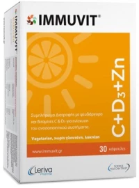 Immuvit C+D3+Zn X 30 Κάψουλες
