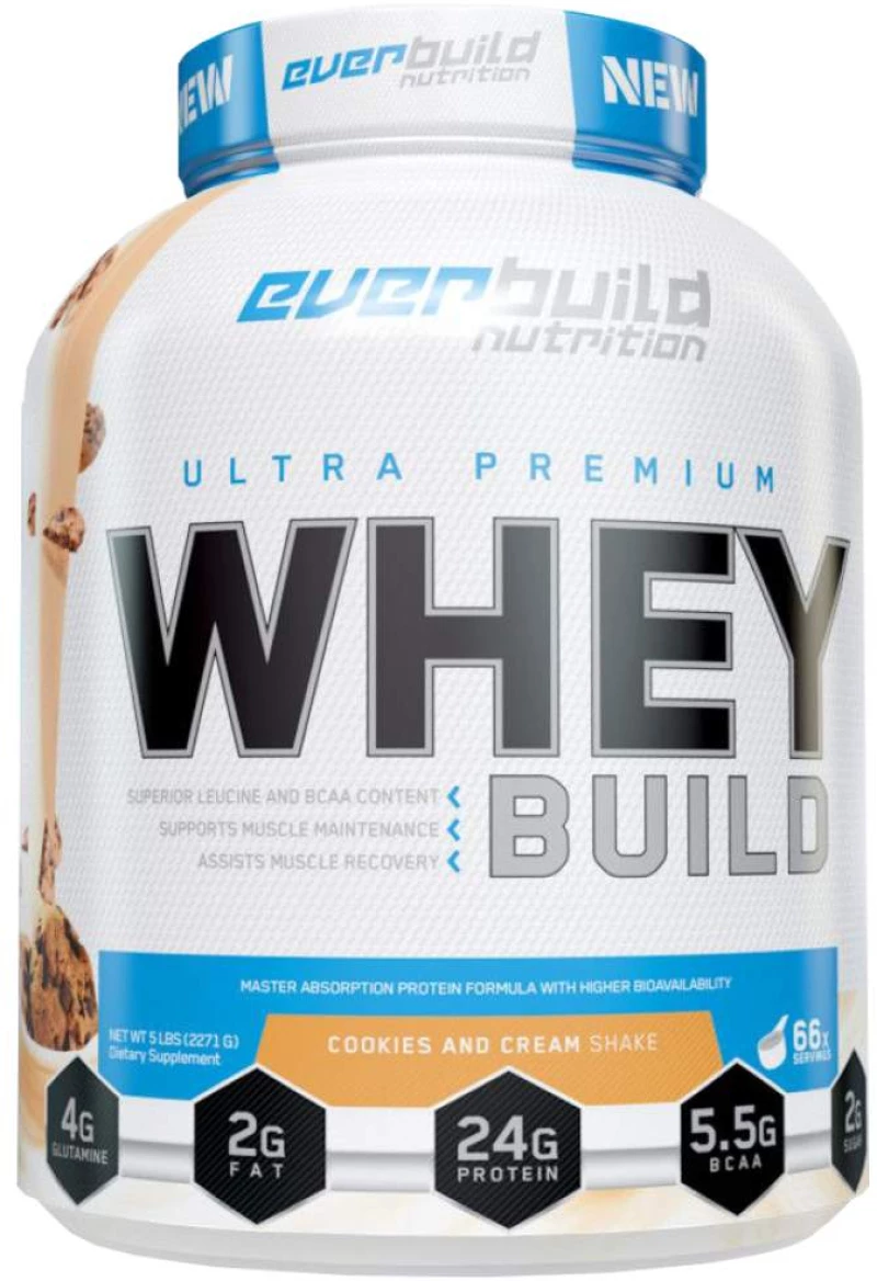 EverBuild Ultra Premium Whey Build [2270 Γραμμάρια] Σμέουρο