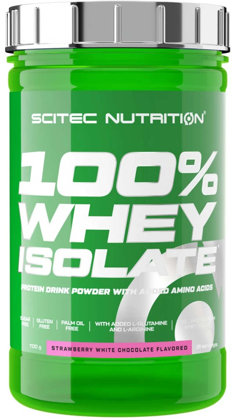 Scitec Nutrition 100% Whey Isolate [700 Γραμμάρια] Φράουλα λευκή σοκολάτα