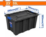 WADFOW Πλαστικό κουτί αποθήκευσης μαύρο 23" / 55Lit (WTB3355)