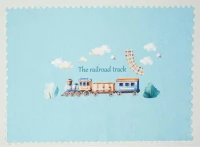 Σουπλά φαγητού παιδικό (35x50) Railroad 93 Dimcol