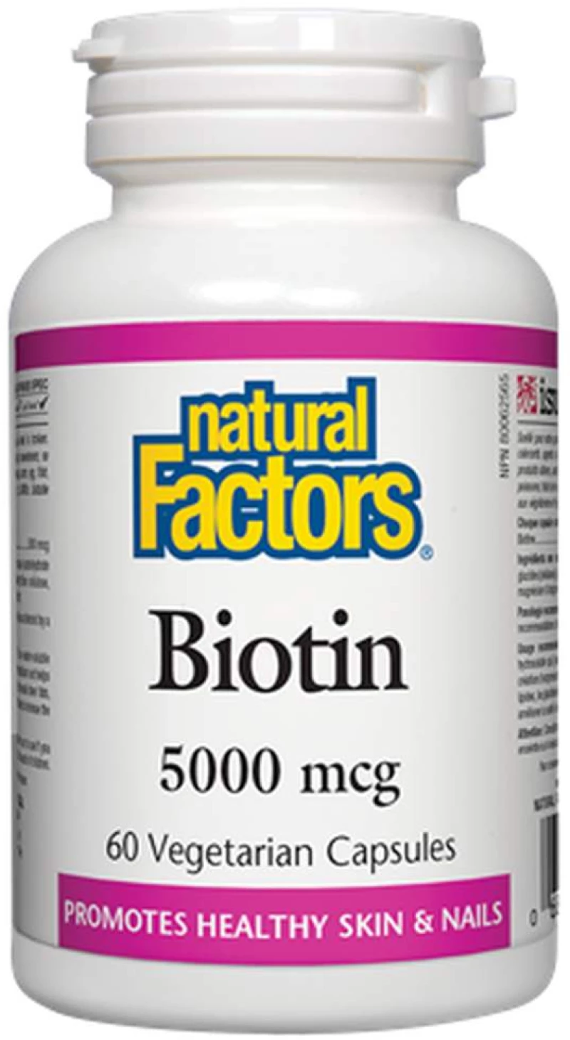 Natural Factors Biotin 5000 mcg [60 Κάψουλες]