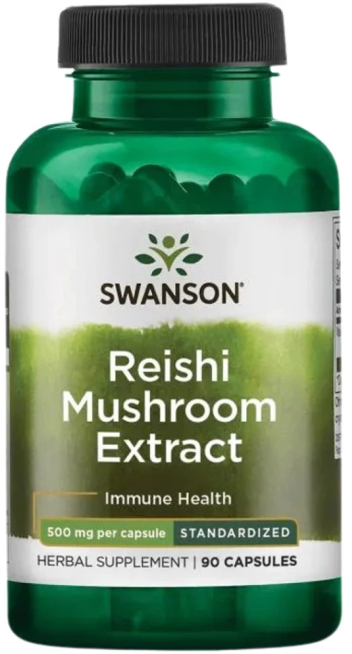 Swanson Reishi Mushroom Extract 500 mg | Standardized [90 Κάψουλες]