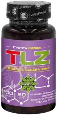 Cvetita Herbal TLZ | Tribulus Leuzea Zinc [100 Ταμπλέτες]