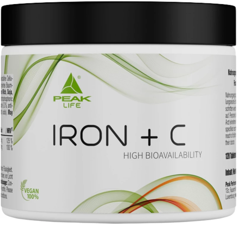 PEAK Nutrition Iron + C [120 Ταμπλέτες]