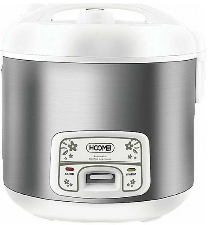 Βραστήρας Ρυζιού 1000W - Rice coocker 2.8L HOOMEI HM-5336 Λευκό/Inox