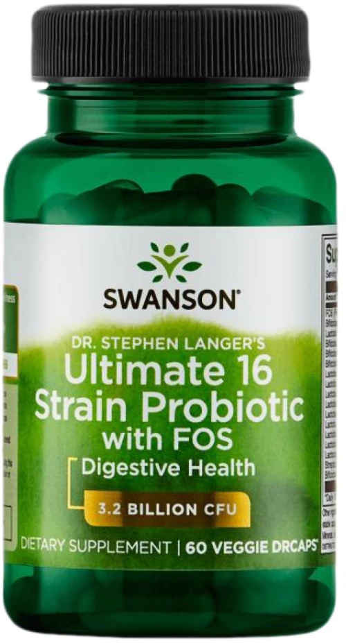 Swanson Dr. Stephen Langer's Ultimate 16 Strain Probiotic with FOS [60 Κάψουλες]
