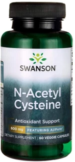 Swanson AjiPure NAC - N-Acetyl Cysteine 600 mg [60 Κάψουλες]