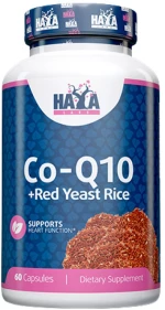 Haya Labs CoQ10 60 mg & Red Yeast Rice 600 mg [60 Softgels]
