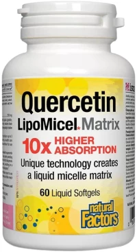 Natural Factors Quercetin 250 mg LipoMicel Matrix [60 Softgels]