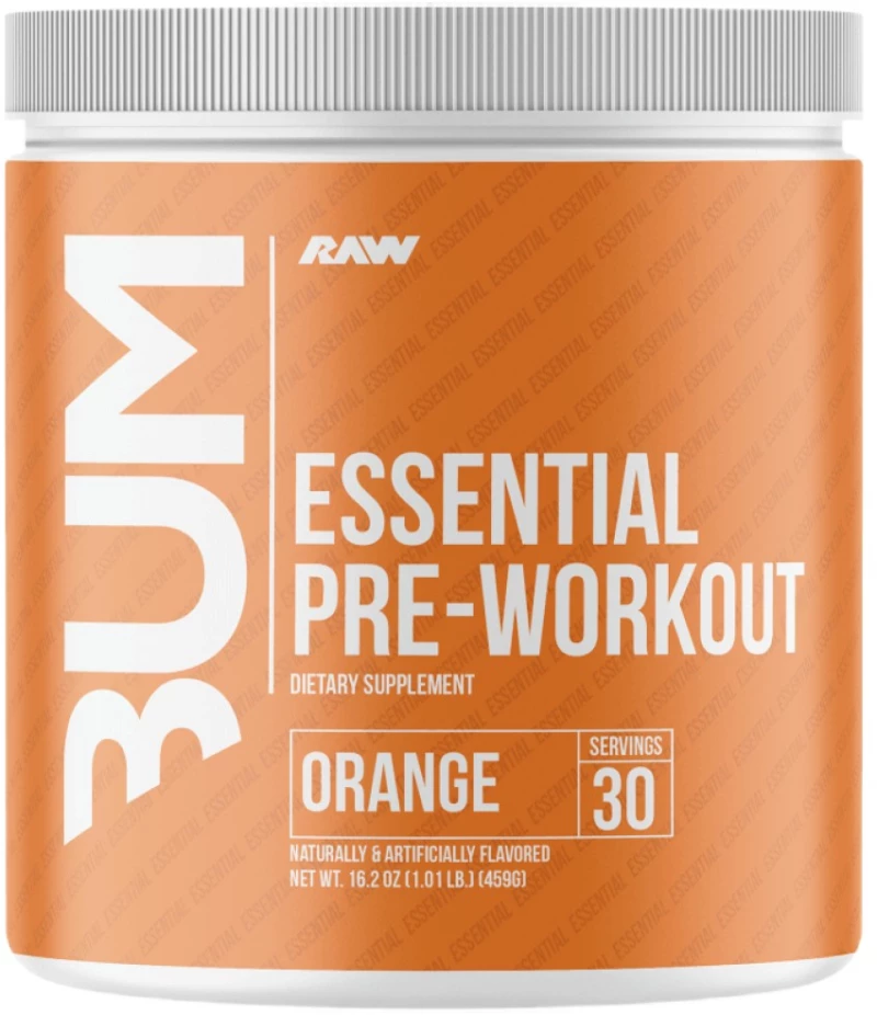 RAW Nutrition CBUM Essential Pre | with Natural Caffeine [408 Γραμμάρια] Πορτοκάλι