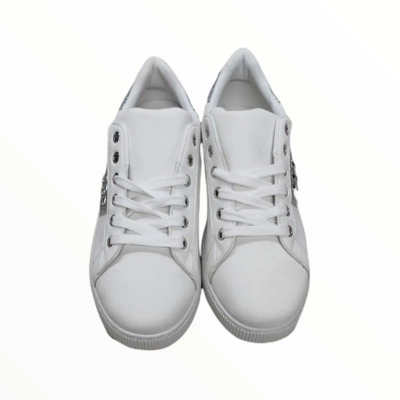 ΛΕΥΚΟ SNEAKER ME ΤΡΟΥΚΣ ΑΣΠΡΟ