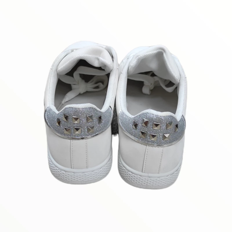 ΛΕΥΚΟ SNEAKER ME ΤΡΟΥΚΣ ΑΣΠΡΟ