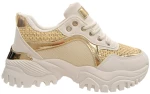 Γυναικείο Sneaker Μαύρο - Χρυσό ΑΣΠΡΟ