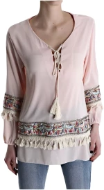 ΜΠΛΟΥΖΑ BOHO ΡΟΖ ΡΟΖ