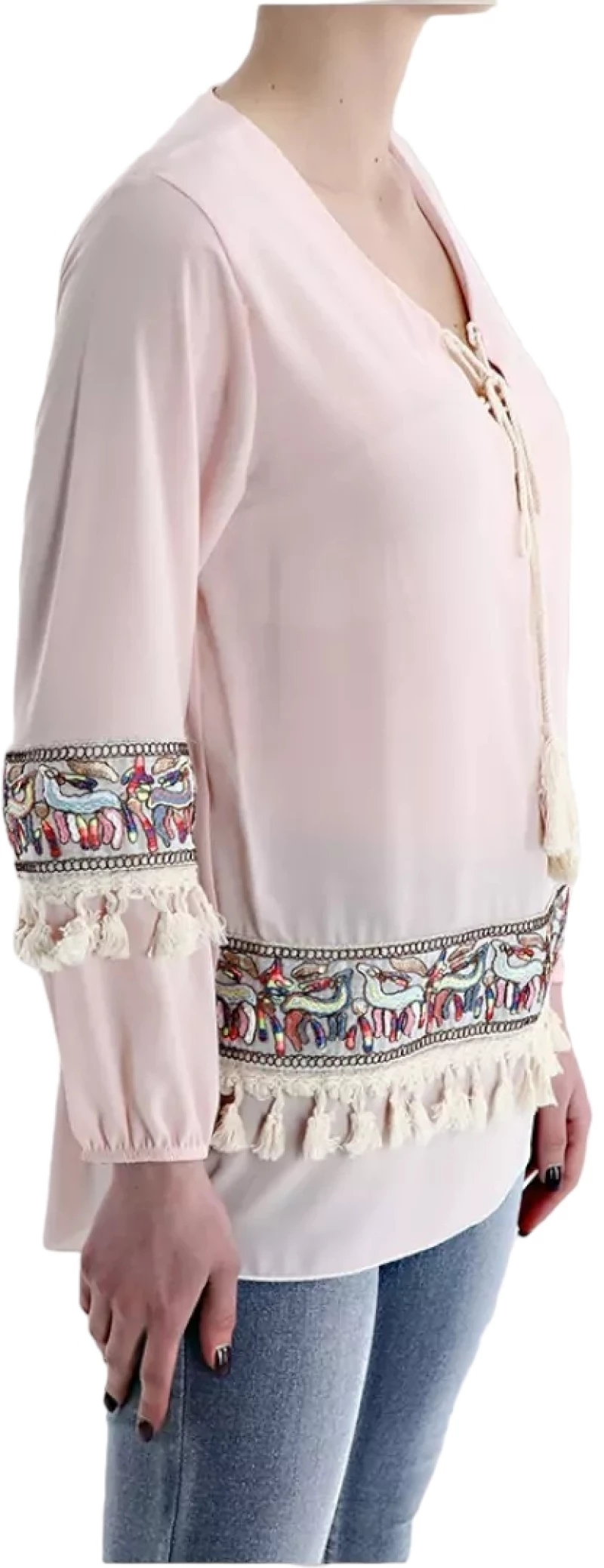 ΜΠΛΟΥΖΑ BOHO ΡΟΖ ΡΟΖ