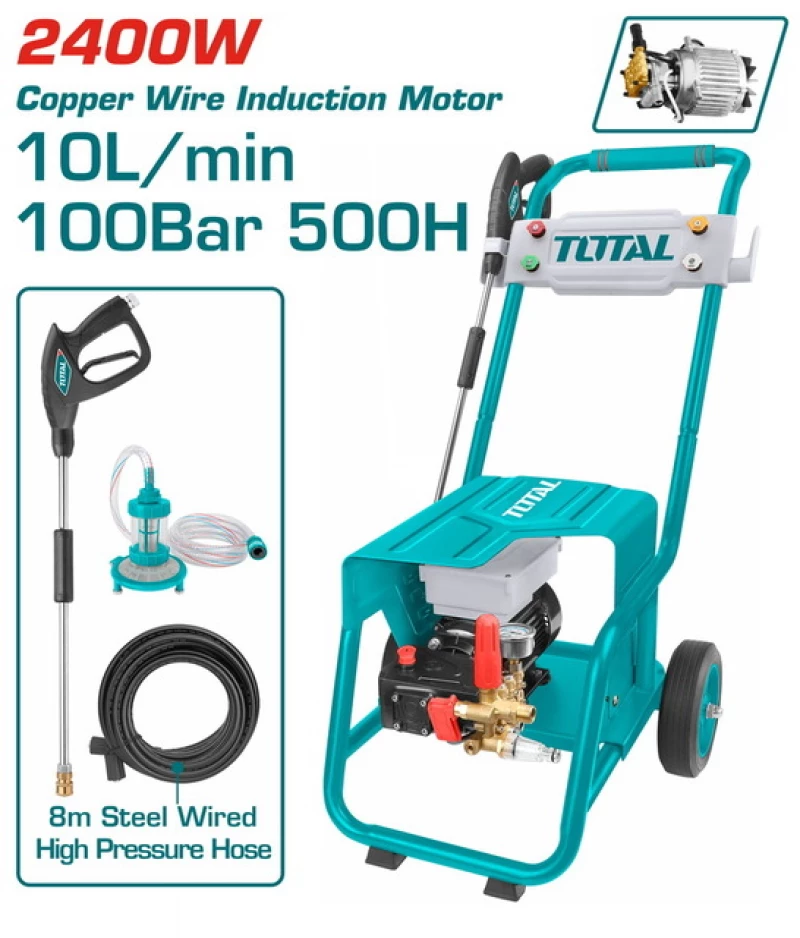 TOTAL ΕΠΑΓΓΕΛΜΑΤΙΚΟ ΠΛΥΣΤΙΚΟ ΝΕΡΟΥ 2.400W  100 Bar TGT11176