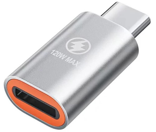 Προσαρμογέας Μετατροπέας Lightning 8 Pin σε USB Type C Θηλυκό PD20W/120W (Ασημί) (OEM)