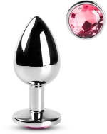 Pink Medium Metallic Anal Plug
