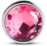 Pink Medium Metallic Anal Plug
