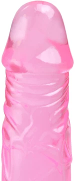 Clear Pink Hard Standing Realistic Dildo With Suction Cup