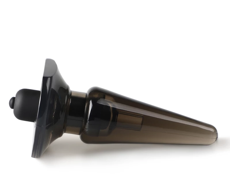 Black Vibrating Anal Plug