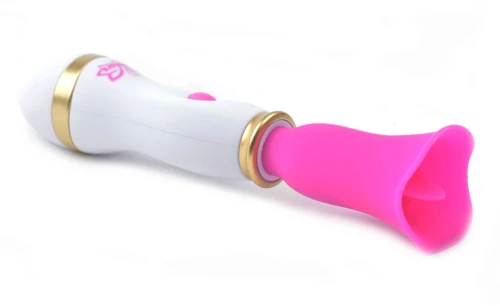 12-Speed Pink Color Mini Vibrating Tongue