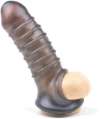 Clear Black Penis Extender 17 εκ
