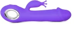 Purple Rechargeable Silicone Rabbit Vibrator 19.5 cm