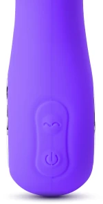 Purple Rechargeable Silicone Rabbit Vibrator 19.5 cm