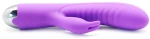 20-Speed Purple Color Silicone Rabbit Vibrator with Finger Picki