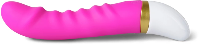 12-Speed Pink Color Rechargeable Silicone Dildo Vibrator