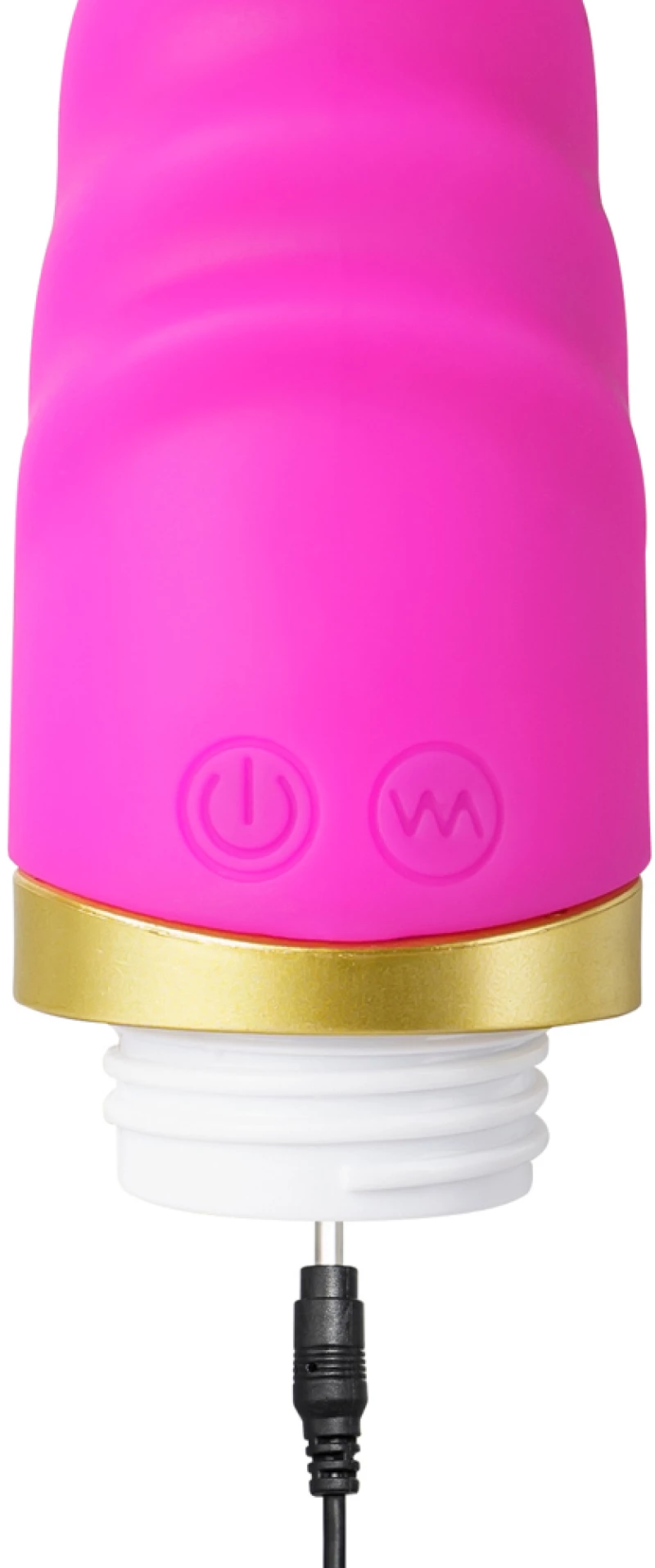 12-Speed Pink Color Rechargeable Silicone Dildo Vibrator