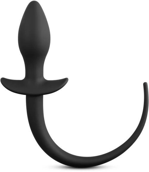 Black Color Silicone Putt Plug with Tail