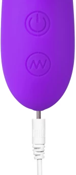 12-Speed Purple Color Silicone Rabbit Vibrator