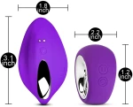 9 Speeds Purple Color Silicone Wearable Panty Vibrator with Wire