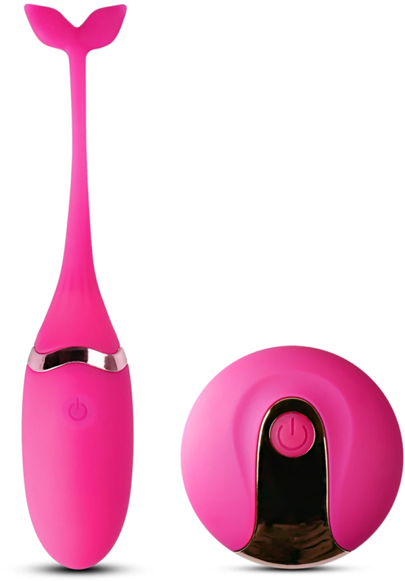 Pink Color 10 Speeds Rechargeable Silicone Remote Control Vibrat