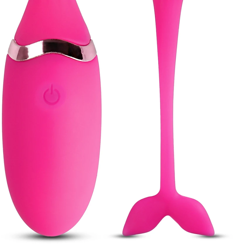 Pink Color 10 Speeds Rechargeable Silicone Remote Control Vibrat