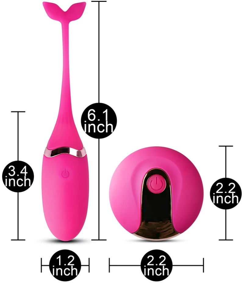 Pink Color 10 Speeds Rechargeable Silicone Remote Control Vibrat