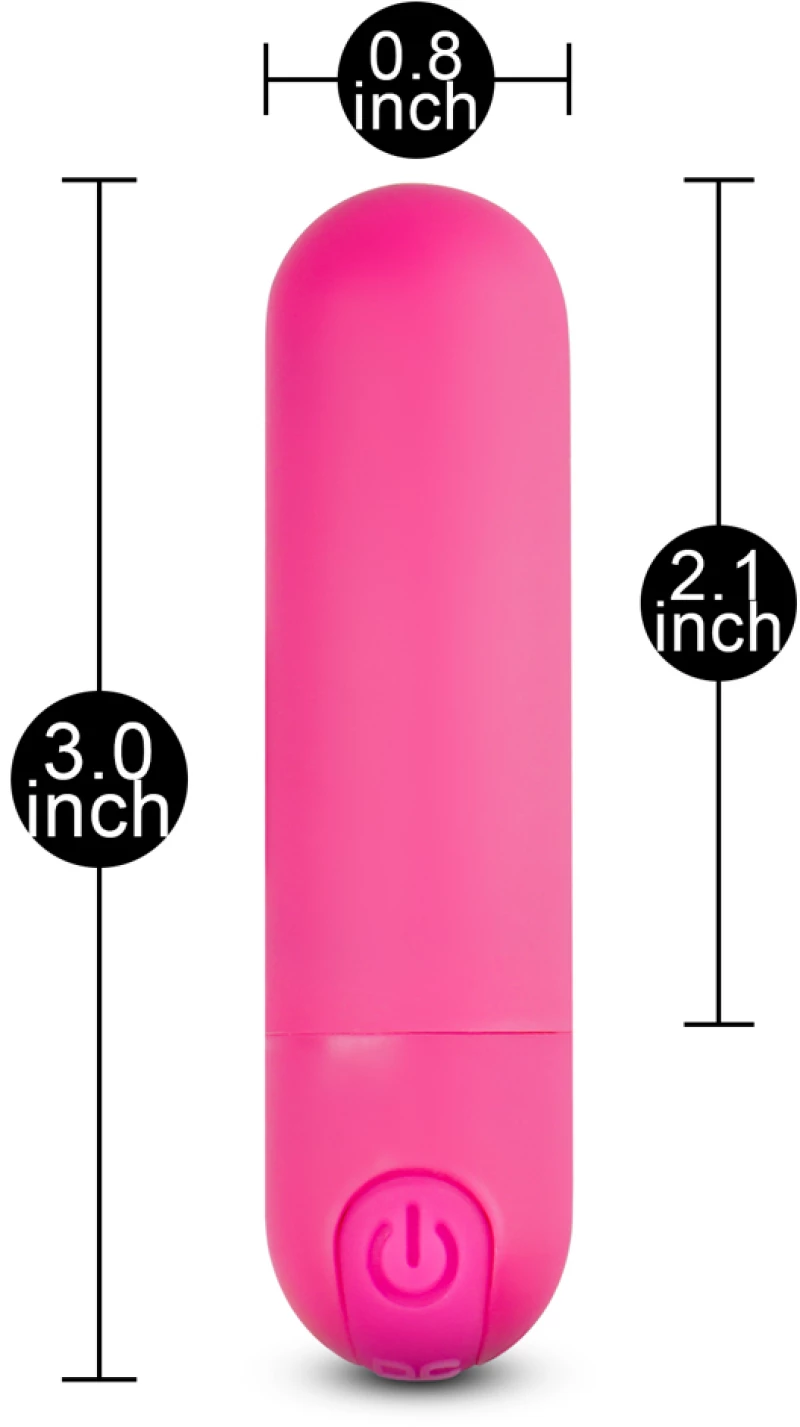 10 Speeds Rechargeable Remote Control Pink Color Vibrating Bulle