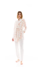 Γυναικεία Ρόμπα Pink Label - Nude Καρό - Fleece Plaid