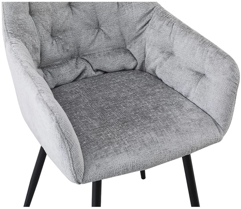 Liberta Καρέκλα SAVVY γκρι ανοιχτό 56x55xH85cm