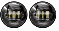 2 pcs Προβολείς Led Black Hole για Harley Davidson Motorcycle 2018+Jeep Wrangler JL και Jeep Gladiator OEM.