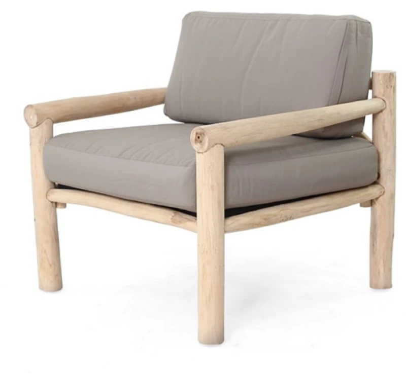 TS Wood Πολυθρόνα Vicenta από ξύλο ΤΕΑΚ 77x75x63cm - 540034