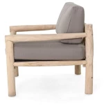 TS Wood Πολυθρόνα Vicenta από ξύλο ΤΕΑΚ 77x75x63cm - 540034