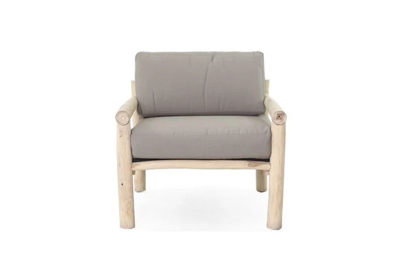 TS Wood Πολυθρόνα Vicenta από ξύλο ΤΕΑΚ 77x75x63cm - 540034